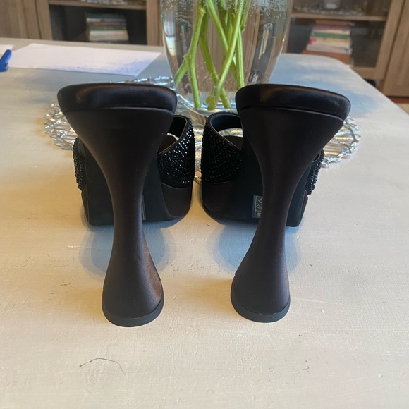 Jeffrey Campbell Hollywood Rhinestone Platform Sandals Size 7 - Picture 10 of 13